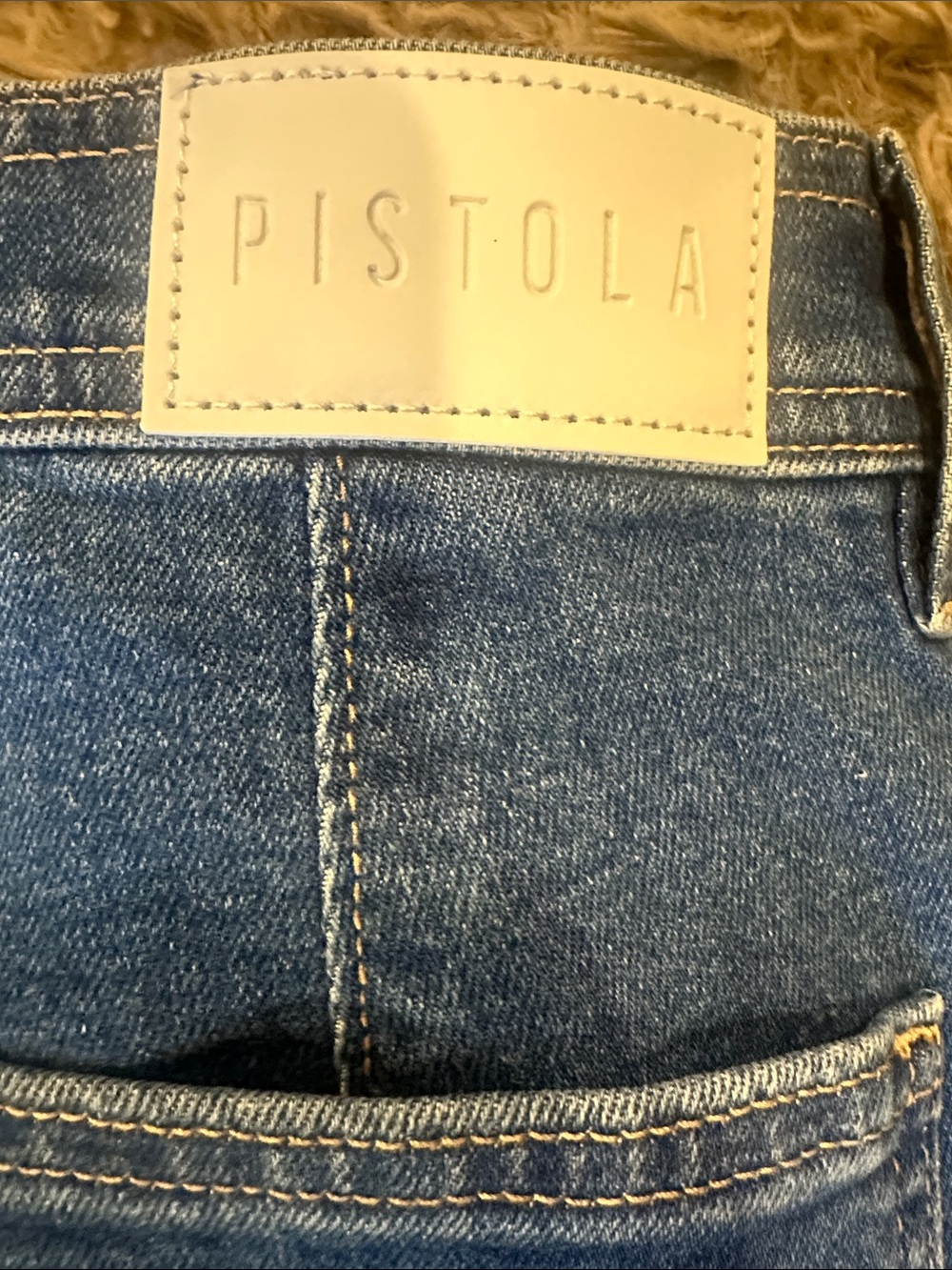 pistola Wide-Leg High-Rise Crop Jeans in Blue - Picture 8 of 8